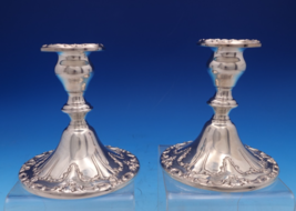 Chantilly by Gorham Silverplate Candlestick Pair Never Used #YC3004 (#8533) - $107.91