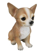Lifelike Adorable Deer Head Chihuahua Dog Puppy Sitting Home Decor Figurine - $38.02 CAD