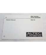 Altec Lansing PSW-10 Active Subwoofer Owner&#39;s Manual ~ 8 Pages ~ Original - $6.92 CAD