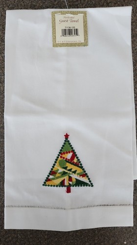 Two (2) C and F ~ Handcrafted ~ Holiday ~ 14 x 22 ~ 100% Cotton ~ Guest Towels~1 Item image 3