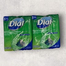 Dial MOUNTAIN FRESH Antibacterial Bar Soaps 2pks of 3, 6 Bars Total, NEW - £22.90 GBP