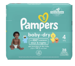 Pampers Baby Dry Diapers Size 42 8.0ea - $30.01
