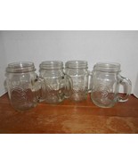 4 Anchor Hocking Golden Harvest Drinking Jars 12OZ. - $467.16 MXN