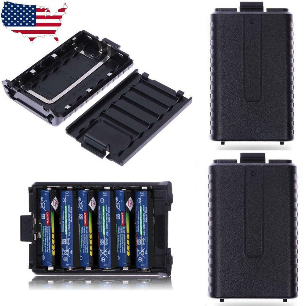 Primary image for 2X Baofeng Radio Uv5R/Uv5Rb Uv5Re/Uv5Rep 6Aaa Battery Extended Case Shell Box