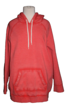 Mossimo Supply Co. Hoodie Top Women&#39;s XXL 2XL Red Burnout Destroyed Swea... - £14.14 GBP