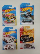 Lot of 4 2017 Hot Wheels Bone Shaker, &#39;64 Nova Wagon, &#39;67 Ford Mustang, &#39;56 Ford - $9.49