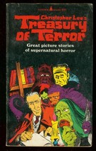 Christopher Lee Treasury Of Terror Paperback 1966-COMIC Vg - £65.51 GBP