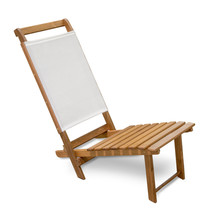 15" Brown and Natural Wood Solid Wood Outdoor Deck Chair - $3,849.78 MXN