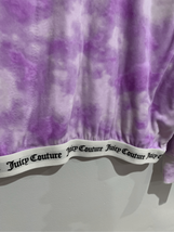 Juicy Couture Tie-Dye Sleepwear Top-Purple Fleece Cropped Long Sleeve Euc Small - £9.75 GBP