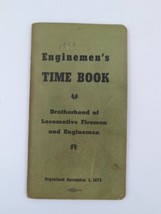 1956 Enginemen&#39;s Time Book Railroad With Notes - £17.70 GBP
