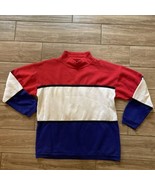 Vintage Sunbelt Red White Blue Retro Y2K Mens  Sweater Sweatshirt Pullov... - £23.69 GBP
