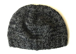 eco-friendly cotton seamless black and brown melange beanie, all sizes, ... - $24.22+