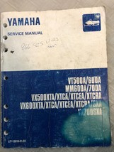 Yamaha VT MM VX XT 500A 600A 700A Motoslitta Servizio Riparazione Manuale OEM - £39.90 GBP