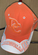Washington DC City Hunter Hat Orange/White Embroidery Adjustable Hook An... - $12.34