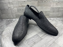 Steve Madden Loafers Men 10.5M Dashh Shoes Black Glitter Slip On Comfort... - $513.34 MXN