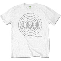 White The Beatles Abbey Road Songs Swirl Official Tee T-Shirt Mens Unisex - £24.02 GBP