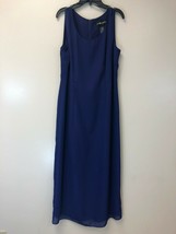 SAG HARBOR Women&#39;s Purple Long Sleeveless Dress, Lined, Size 10, EUC - £11.23 GBP