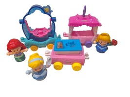 Fisher Price Little People Disney Princess Parade Floats Lot of 6 Items GUC READ - £21.17 GBP