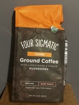 Four Sigmatic Think Ground Coffee With Lion&#39;s Mane Mushroom Dark Roast 12OZ - £14.01 GBP
