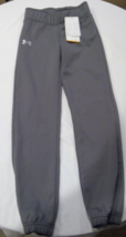 Under Armour girls&#39; performance pants Softball youth XS Gray fitted - $39.99