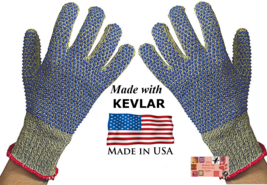 Armor Knit Animal Handling Gloves With Kevlar*Dog,Cat,Bird,Reptile*Pet Grooming - £22.97 GBP