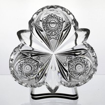 American Brilliant Kranz Smith Iris Cut 3 Lobed Bonbon Bowl, Antique 1900 ABP 6&quot; - £51.94 GBP