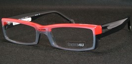 Frame4U Matteo Gl Silver /Red/ Grey Unique Rare Eyeglasses Glasses 4U 53-17-135 - £31.08 GBP