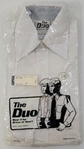 AJ)Vintage The Duo Korvettes Department Store Boys Long Sleeve White Dre... - $9.89