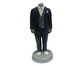 Custom Bobblehead Pal Wearing Corporate Suit And Ready For The Workweek Ahead -  - £64.92 GBP