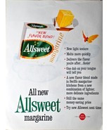 Allsweet margarine new flavor blend flavor-1962 Vintage Print Ad - $13.72 CAD