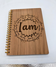 I Am Scripture Christian Wood Covered Notebook/Journal - $445.43 MXN