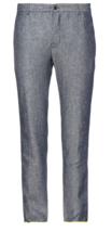 Daniele Alessandrini Blue Gray Men&#39;s Casual Linen Blend  Pants Size US 3... - $185.72