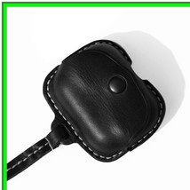 Sustainable Leather Earbud Case with Charging Strap - $32.66