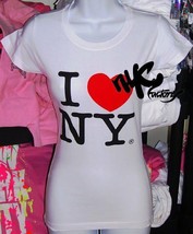 OFFICIAL WHITE I LOVE NY T-SHIRT WOMENS HEART TEES XL - $11.99