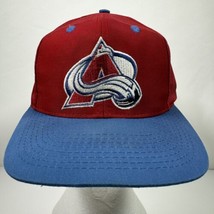 NHL Colorado Avalanche Logo 7 Snapback Hat Denver Hockey Old Logo Vtg 90&#39;s - £16.28 GBP