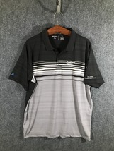 Antigua Polo Shirt Men&#39;s Size XL Black/Gray Short Sleeve 2nd Gilbane Classic - £8.68 GBP