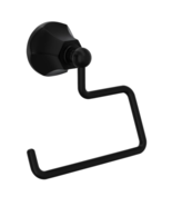 Rohl WE8MB Wellsford Wall Mounted Euro Toilet Paper Holder - Matte Black - £86.83 GBP