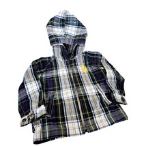 Large Pony Plaid Blue POLO Ralph Lauren Boys 24 mth Zip Jacket - $21.34