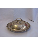 Friedman Silver Co. Silver Plate Oval Covered Butter Dish - $11.87
