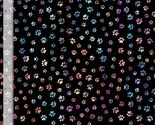 Cotton Sophisticat Paw Prints Pets Cats Animals Fabric Print by Yard D38... - $16.95