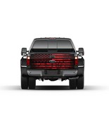 American Flag Camouflage  Red Tailgate Wrap Vinyl Graphic Decal Sticker - £55.03 GBP