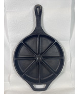 Cracker Barrel Country Store Cast Iron Divided 8 Slice Cornbread Pan  - $24.75