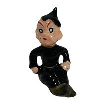 Vintage Sprite Pixie Elf Devil Figurine Japan Porcelain Black Suit 3 in ... - £26.71 GBP