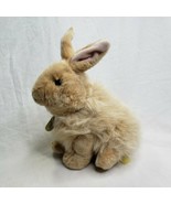 Miyoni Aurora Plush Angora Rabbit Bunny Tan Stuffed Animal Toy 10&quot; Tall - £15.80 GBP
