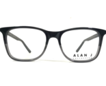 Alan J Collection Eyeglasses Frames AJ-118 C3 Black Grey Square 55-18-145 - $93.42