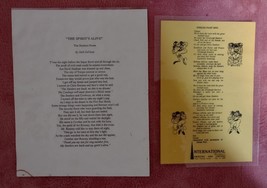 Vintage Pittsburgh Steelers Poem  The Spirits Alive &amp; Steelers Fight Song - $240.64 MXN