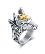 Retro Anubis God Ring Ancient Egyptian SelfDefense Jewelry - $58.90 CAD