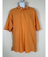 Tommy Hilfiger Orange Buzz Off Insect Shield Knit Polo Shirt Short Sleev... - $13.39