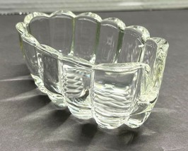 Princess House Fork and Spoon Rest Crystal Glass Clear Scalloped Edge 5 ... - $13.89