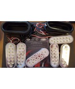 (6) 12 LED Trux Dual Revolution 6&quot; Oval Clear Lens Stop Tail Turn Back-U... - $5,215.99 MXN